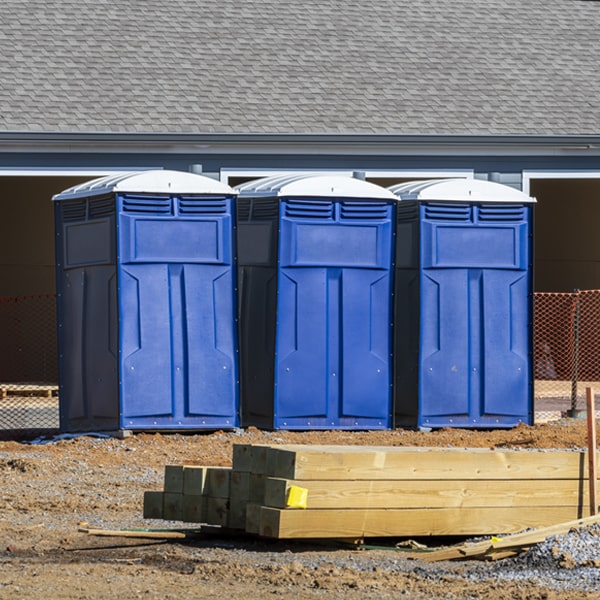 is there a specific order in which to place multiple porta potties in Sundown Missouri